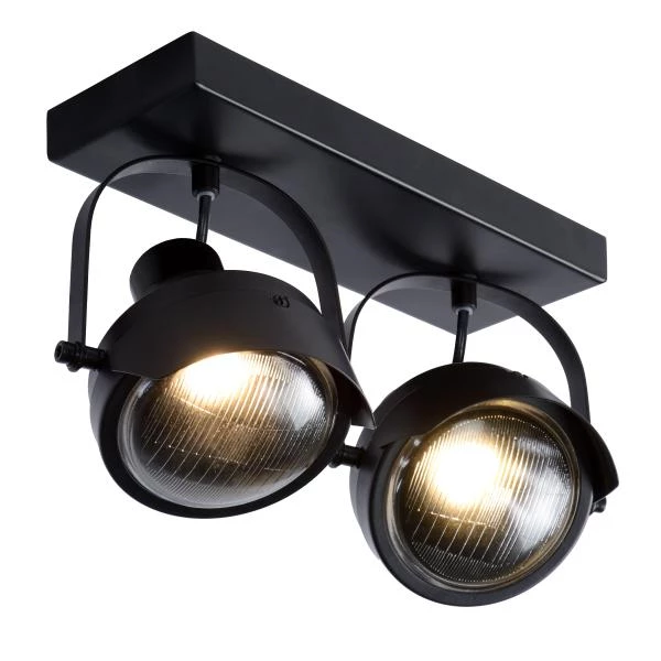 Lucide CICLETA - Ceiling spotlight - 2xGU10 - Black - detail 3